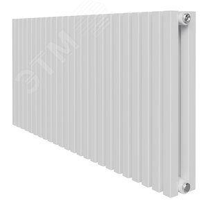 Изображение товара Радиатор стальной трубчатый двухрядный 500/98/28 боковое подключение коллектор квадратного сечения цвет белый (шт)