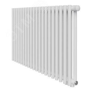 Изображение товара Радиатор стальной трубчатый двухрядный 500/72/12 нижнее подключение коллектор круглого сечения белый (шт)