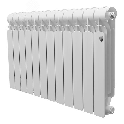 Изображение товара Радиатор алюминиевый секционный Indigo 500/100/12 боковое подключение 2376Вт (шт)