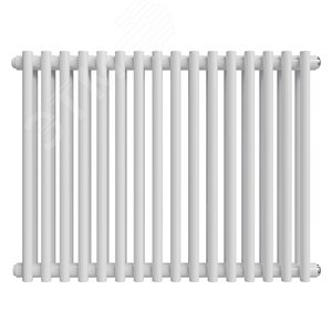 Изображение товара Радиатор стальной трубчатый двухрядный 500/72/16 боковое подключение коллектор круглого сечения белый (шт)