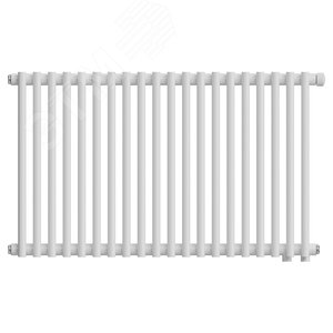 Изображение товара Радиатор стальной трубчатый двухрядный 500/72/20 нижнее подключение коллектор круглого сечения белый (шт)