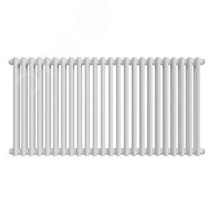 Изображение товара Радиатор стальной трубчатый двухрядный 500/72/24 боковое подключение коллектор круглого сечения белый (шт)