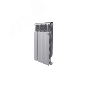 Радиатор биметаллический секционный 500/80/4 боковое подключение RTRBSS250004 Royal Thermo