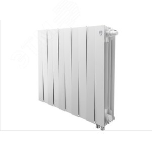 Радиатор биметаллический секционный 500/100/10 нижнее правое подключение цвет Bianco Traffico RTPNVD50010 Royal Thermo
