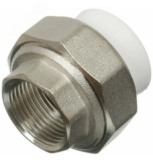 Изображение товара Муфта разъемная 40x1 1/2 ВР комбинированная полипропиленовая для труб