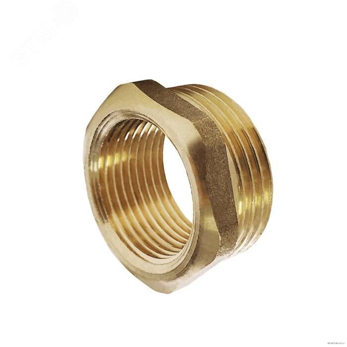 Изображение товара Футорка 1'x1/2' латунь никелированная Россия