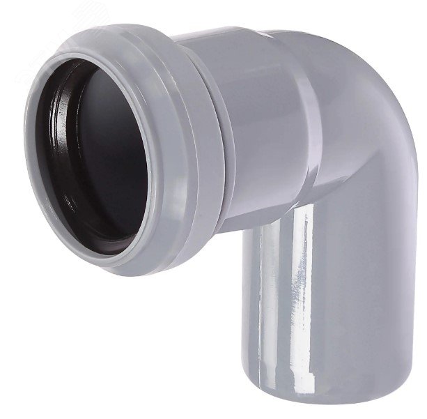 Изображение товара Отвод 40 87 град, для внутренней канализации, серый (шт)