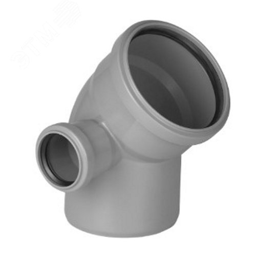 Изображение товара Отвод универсальный 110 мм с выходом 50 мм под углом 45 градусов Valfex