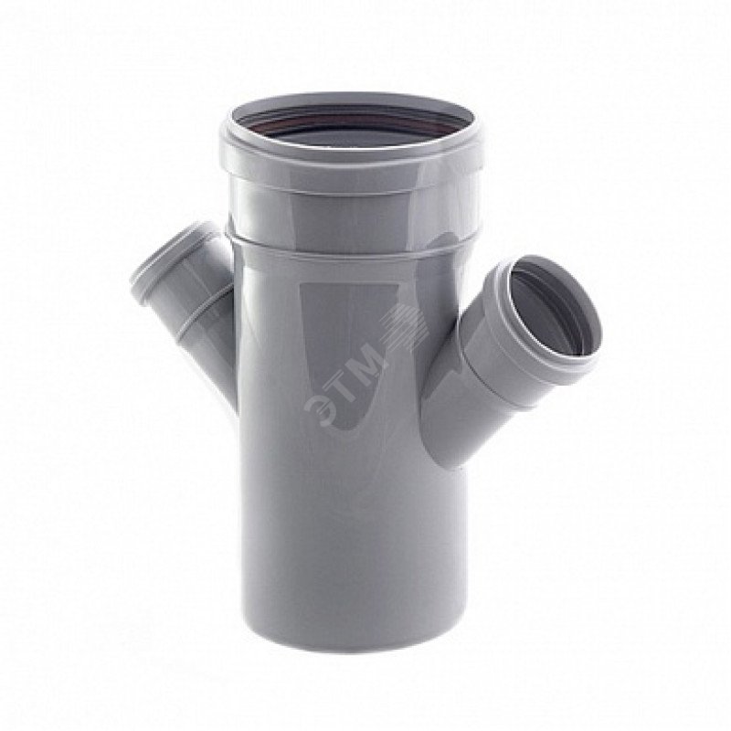 Изображение товара Крестовина 110х50 45 градусов канализационная из полипропилена