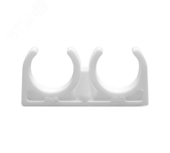 Изображение товара Опора 25 мм PPR, двойная, белая (шт)