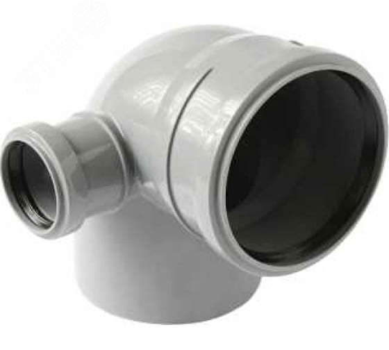 Изображение товара Отвод 110 мм 87,5 градусов с выходом 50 мм для канализации Valfex
