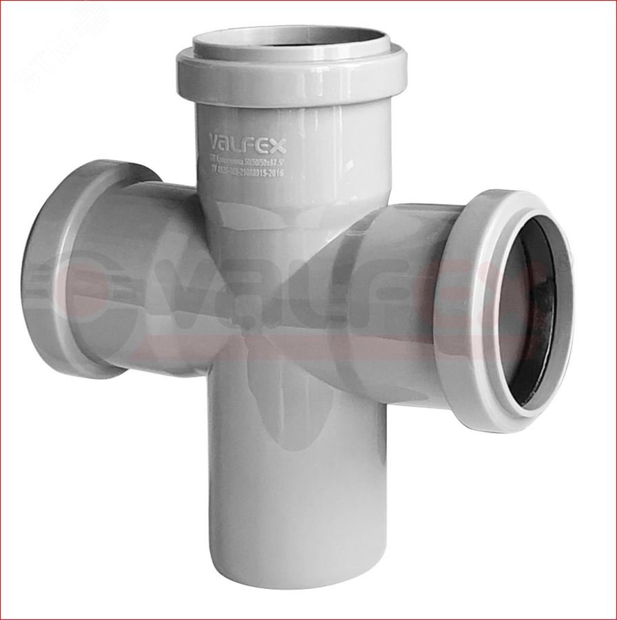 Изображение товара Крестовина 50 87 градусов, канализационная (шт)