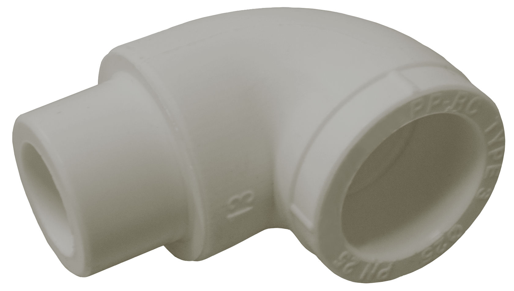 Угольник переходной 90x32 ВН полипропиленовый PPR серый