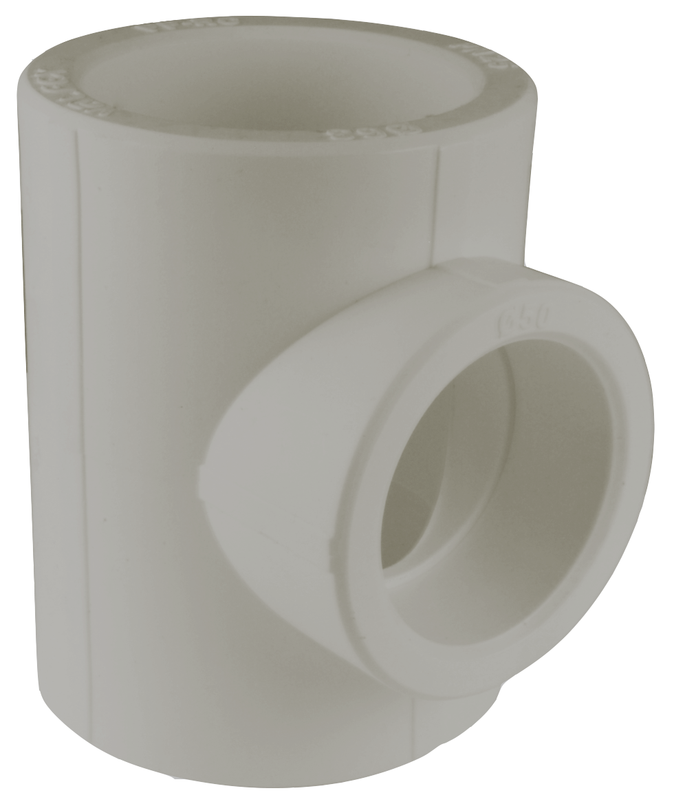 Тройник 50 мм полипропиленовый PPR серый