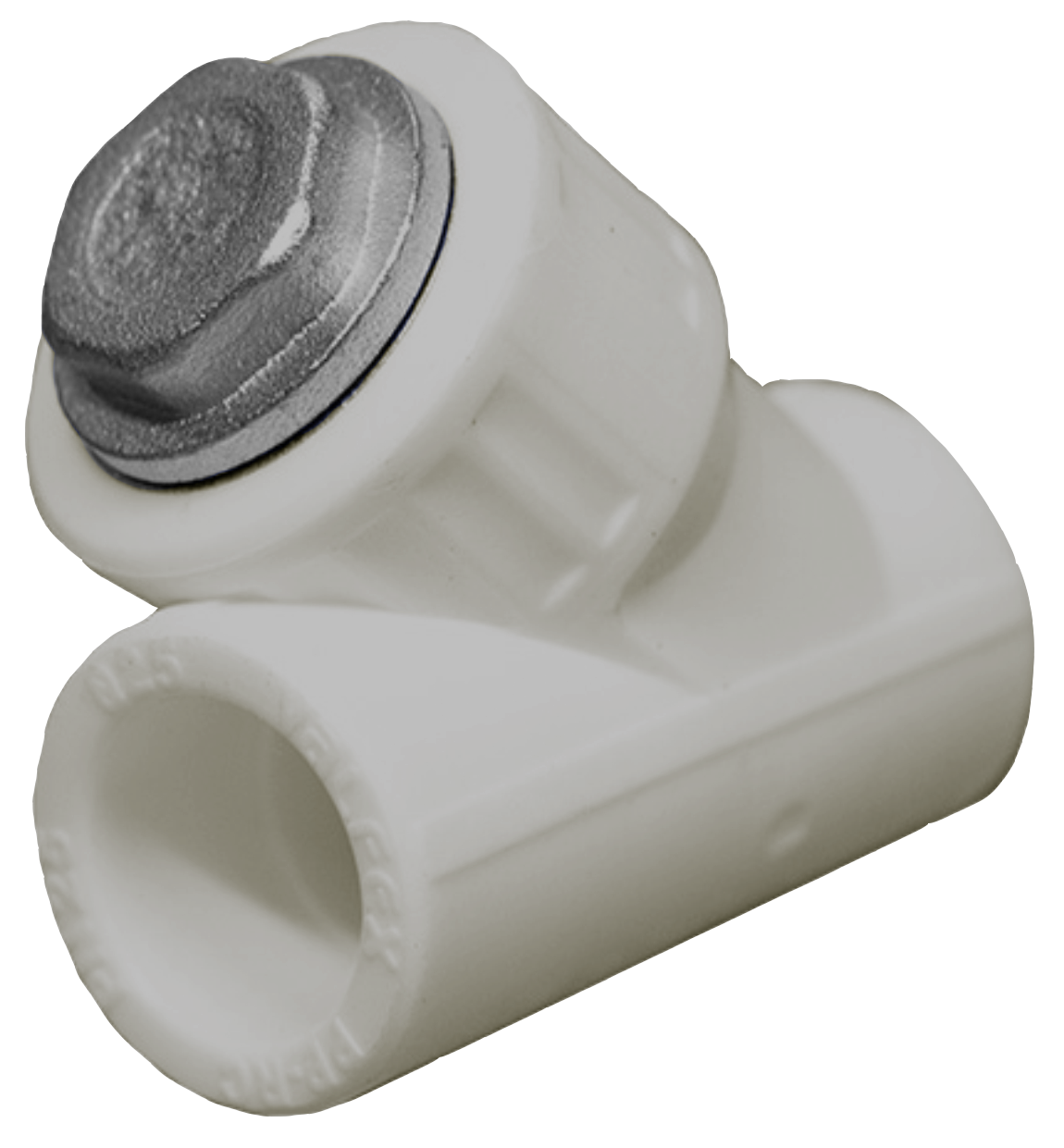 Фильтр сетчатый 25х3/4' ВВ косой, полипропиленовый PPR серый