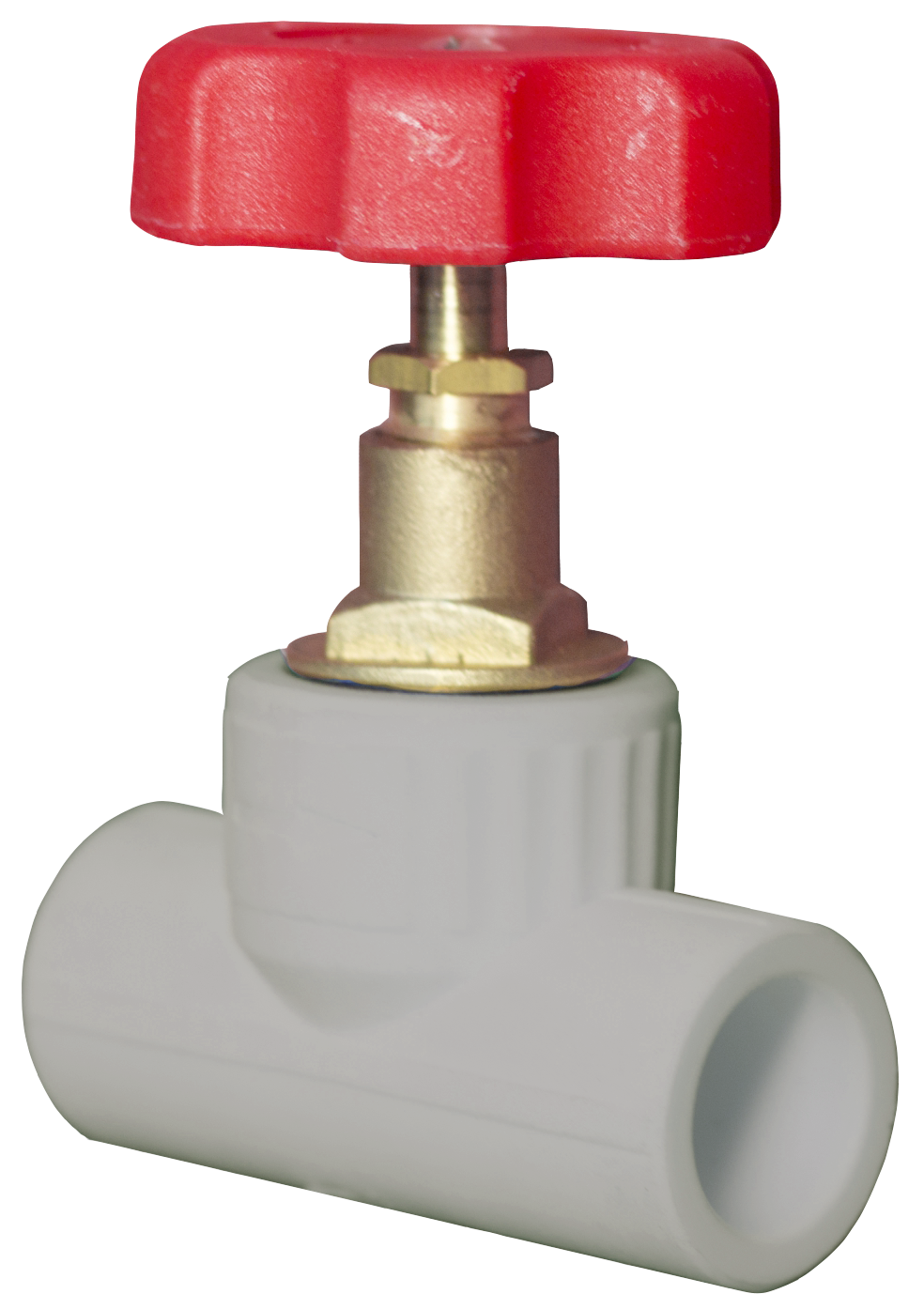 Вентиль 32 ВВ 45гр полипропиленовый PPR серый