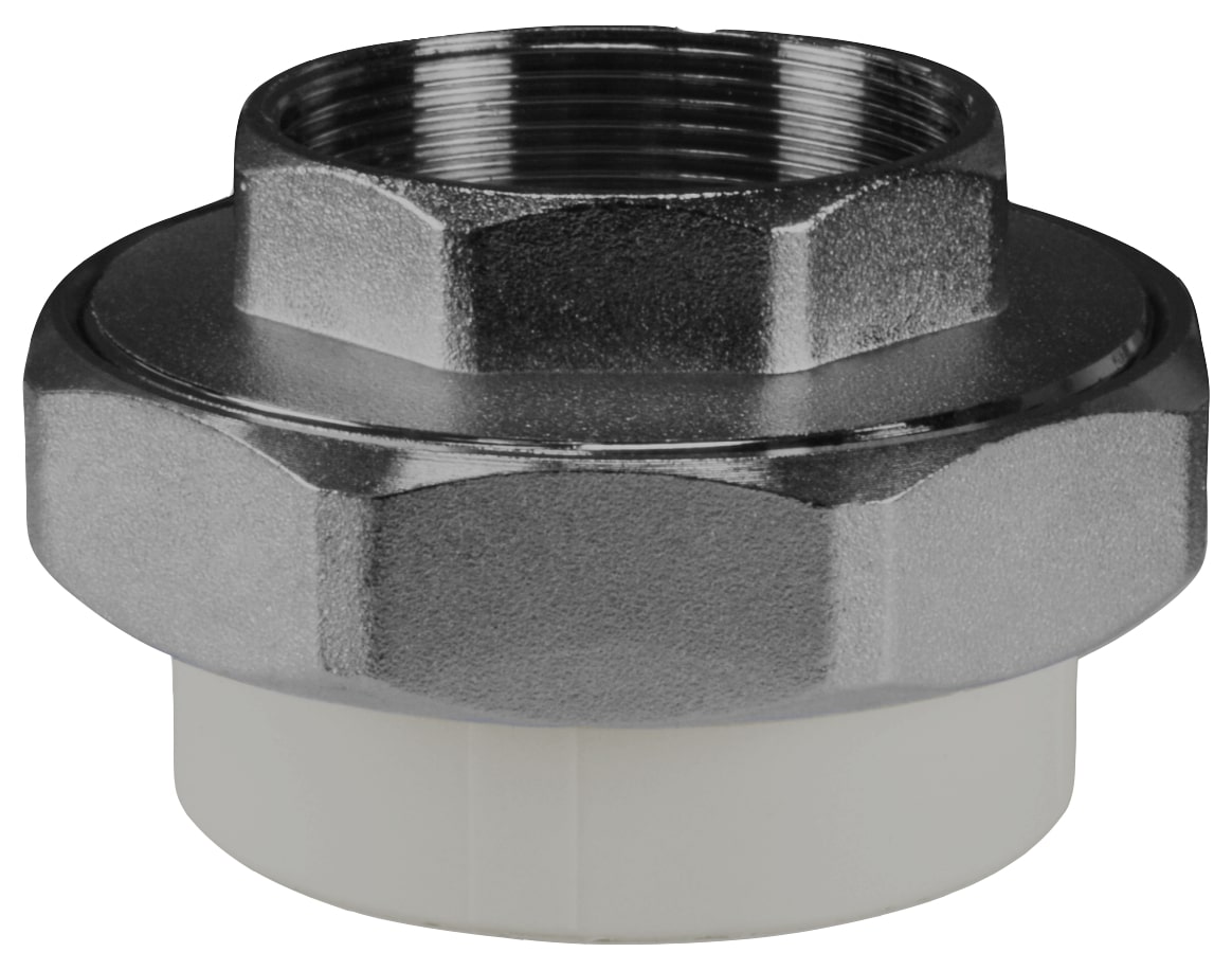 Муфта разъемная 25x3/4' ВР полипропиленовая PPR американка, серая