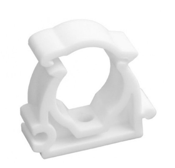 Опора 63 мм PPR, с креплением, белая