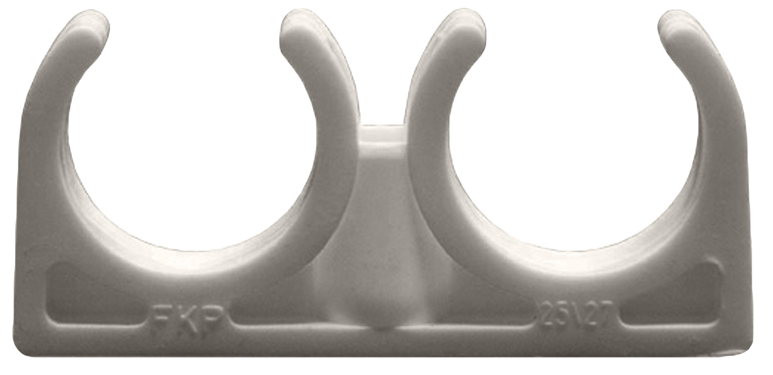 Опора 20 мм PPR, двойная, серая