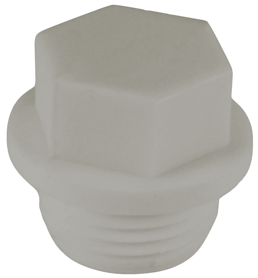 Заглушка 25x3/4' резьбовая, полипропиленовая PPR серая