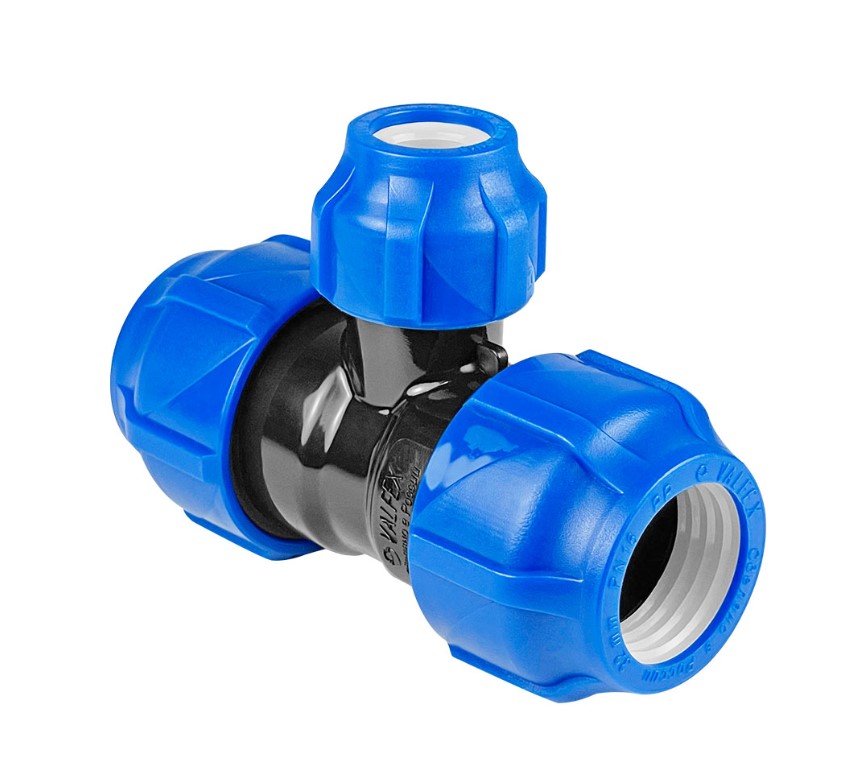 Тройник переход компрес ПНД 40-20-40