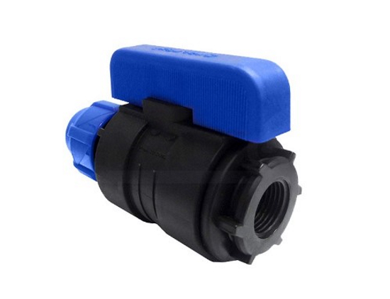 Кран шар компресс ПНД цанга ВВ 25х1/2