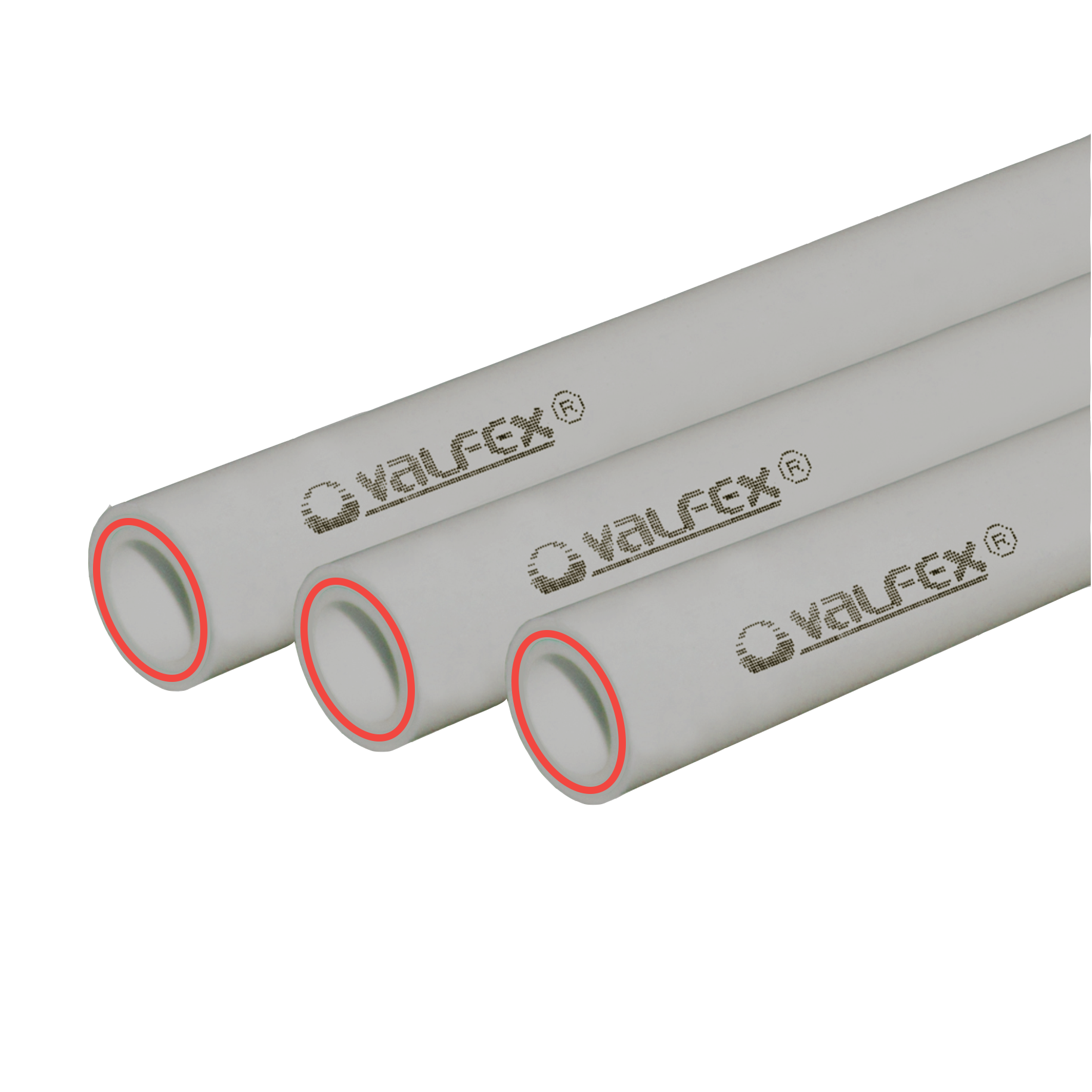 Труба полипропиленовая 32x5.4 SDR 6 PN 25 PPR армированная стекловолокном серая, хлыст 4м