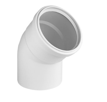 Отвод 50 45 град, для малошумной канализации