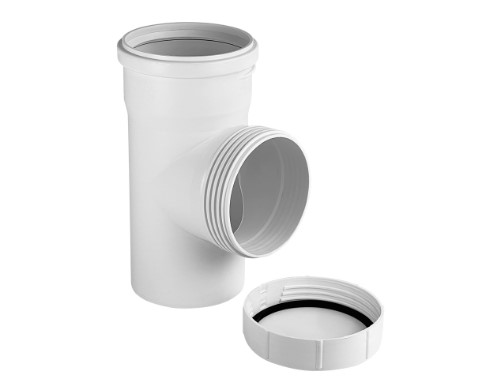 Ревизия 110 мм с крышкой, для малошумной канализации