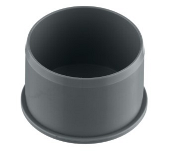 Заглушка 50 мм для внутренней канализации, серая
