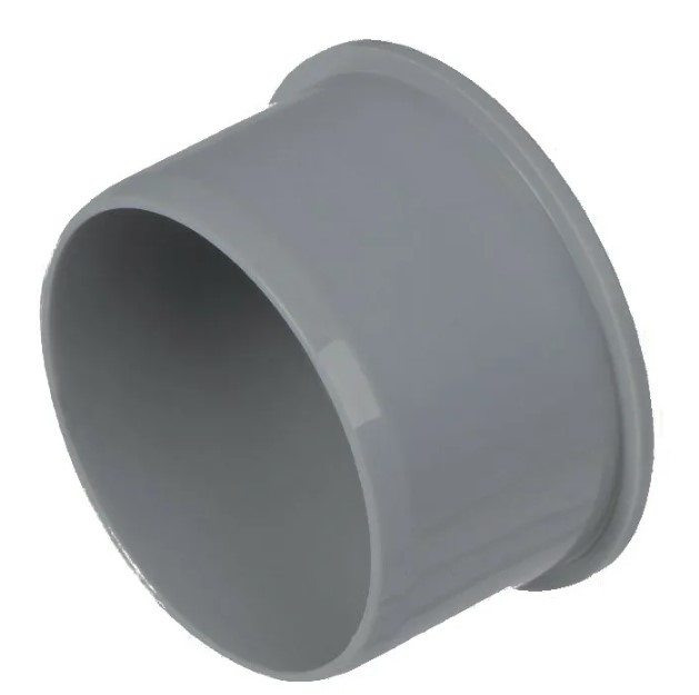 Заглушка 75 мм для внутренней канализации, серая