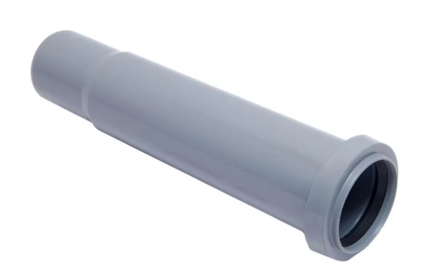 Патрубок 75 мм компенсационный, серый