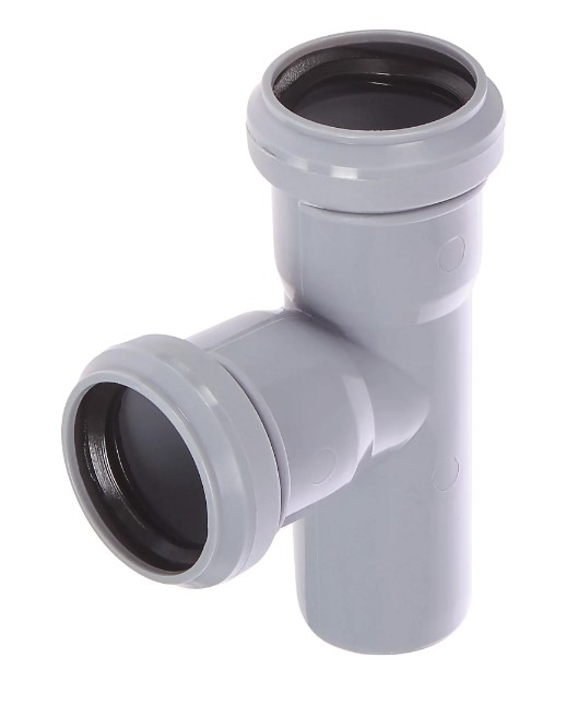 Тройник 40 87 град, канализационный