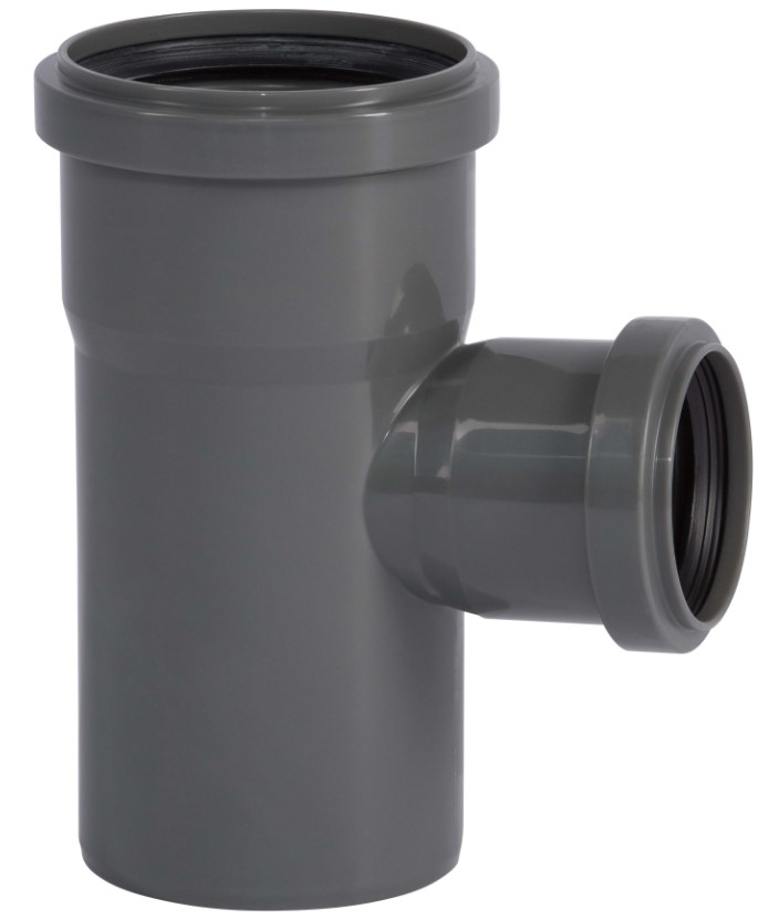 Тройник 110х75 87 град, канализационный
