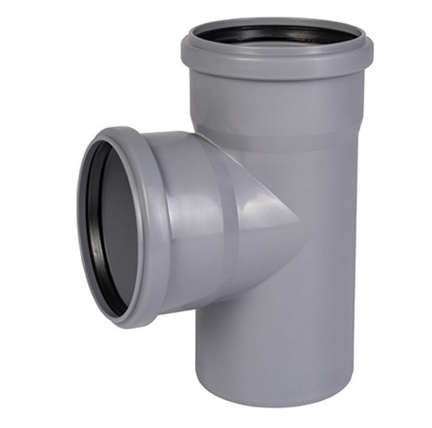 Тройник 75 87 град, канализационный