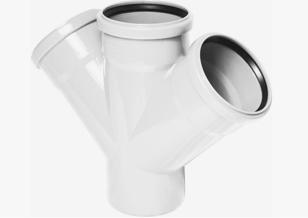 Крестовина 110 45 град, для малошумной канализации