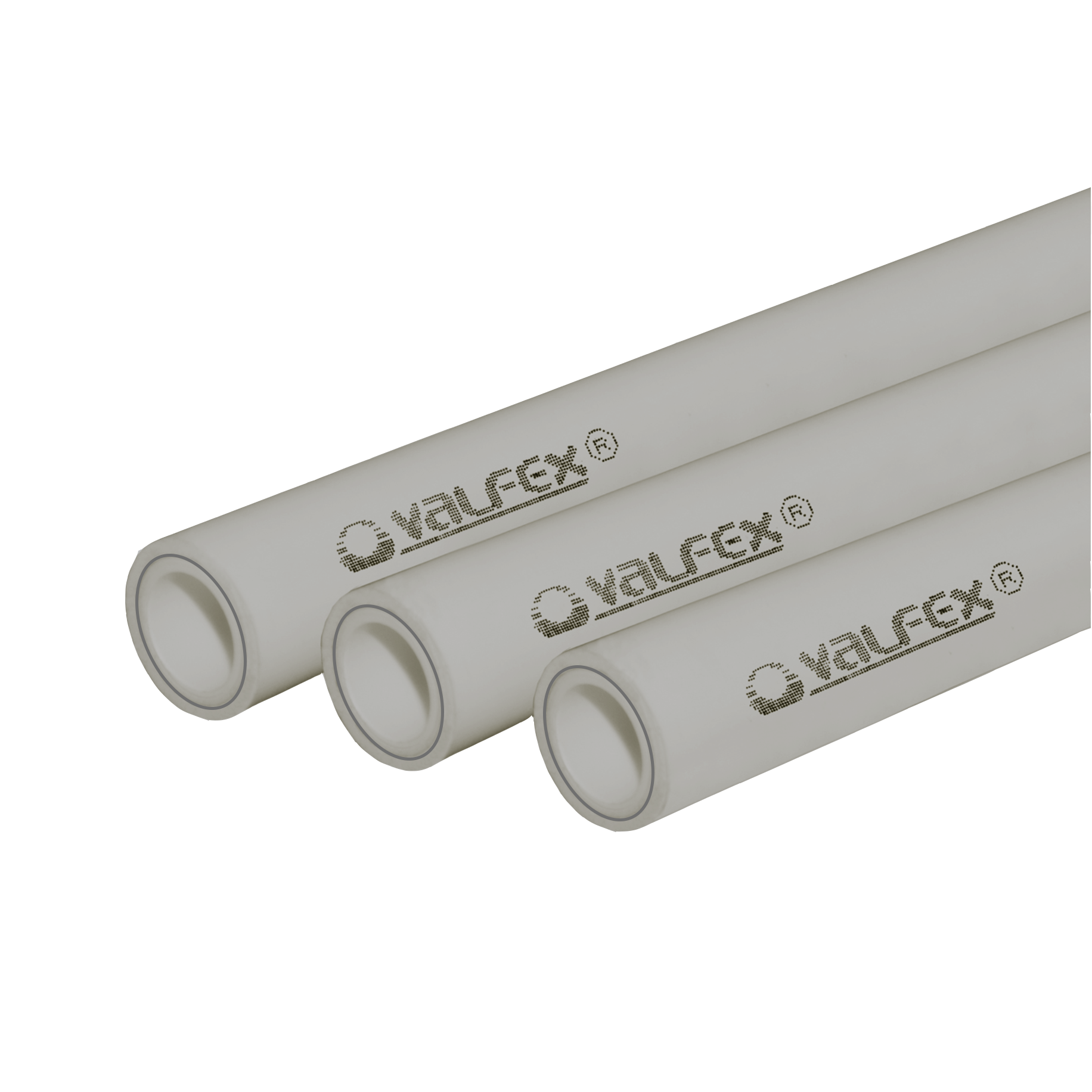 Труба полипропиленовая 63x10.5 SDR 6 PN 25 PPR армированная алюминием серая, хлыст 4м