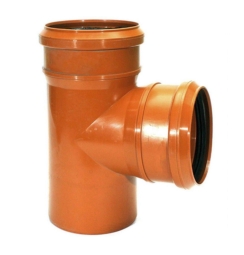 Тройник 110 87 град., для наружной канализации