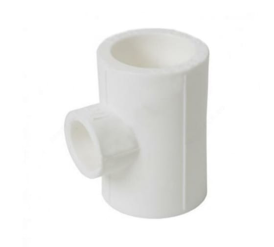 Тройник переходной 63x40x63 мм полипропиленовый PPR белый