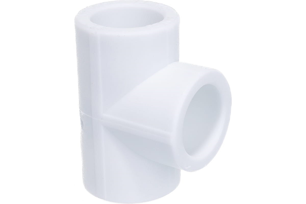 Тройник 63 мм полипропиленовый PPR белый