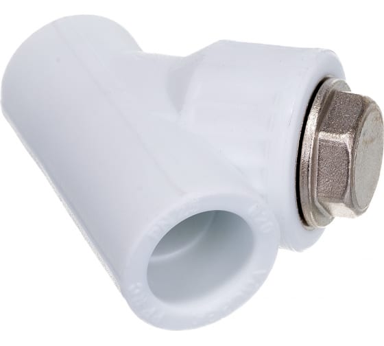 Фильтр сетчатый 32х1' ВВ косой, полипропиленовый PPR белый