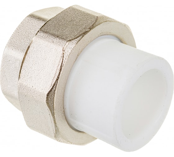 Муфта разъемная 50x1 1/2' ВР полипропиленовая PPR американка, белая