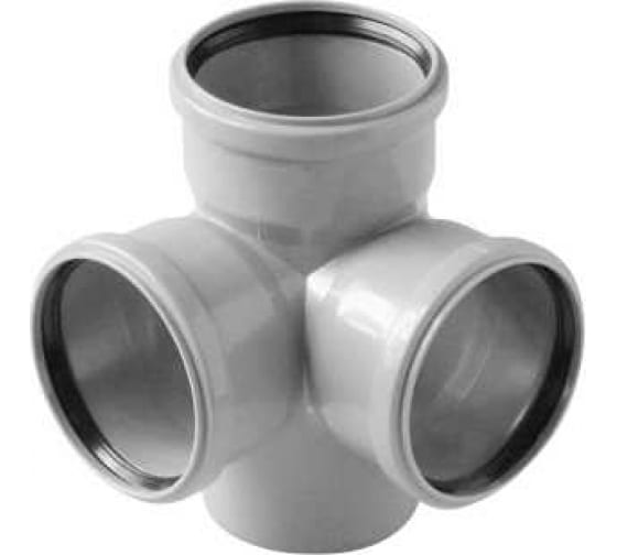 Крестовина 110 87 град двухплоскостная, канализационная