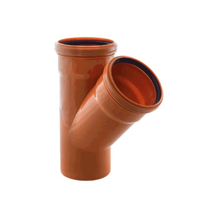 Тройник 160х110 45 град., для наружной канализации