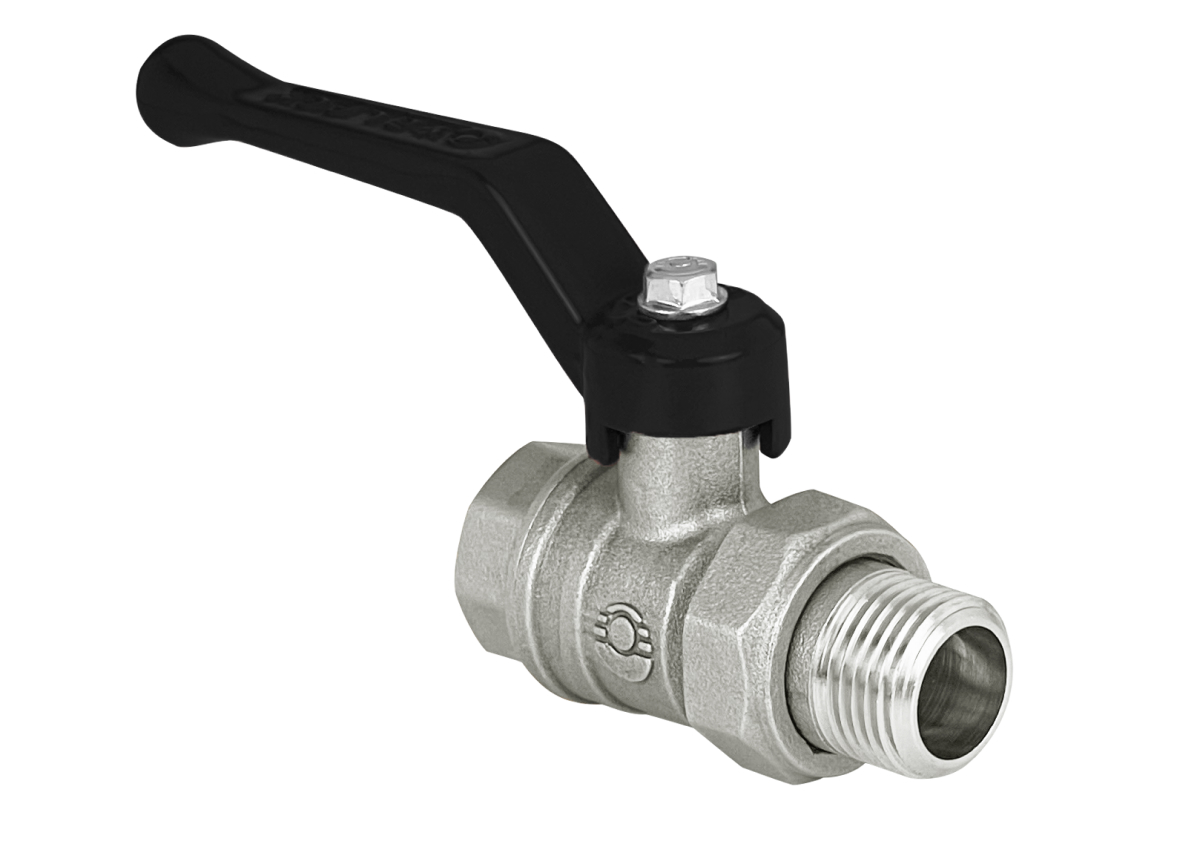 Кран шаровой со сгоном 1/2' ВН рычаг, DeltaPro