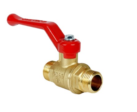 Кран шаровой N/P59 для ВОДЫ 3/4 НН ручка-рычаг,   латунь 11Б27фт1М