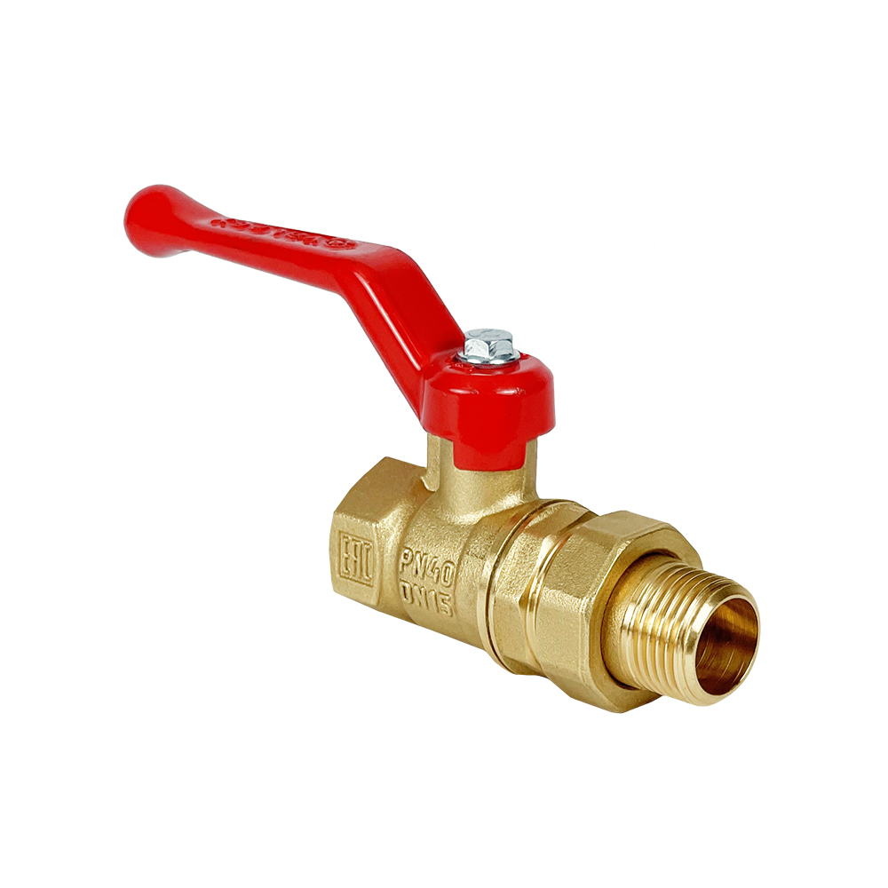 Кран шаровой N/P 3/4 ВН рычаг, американка, латунный 11Б27фт1М