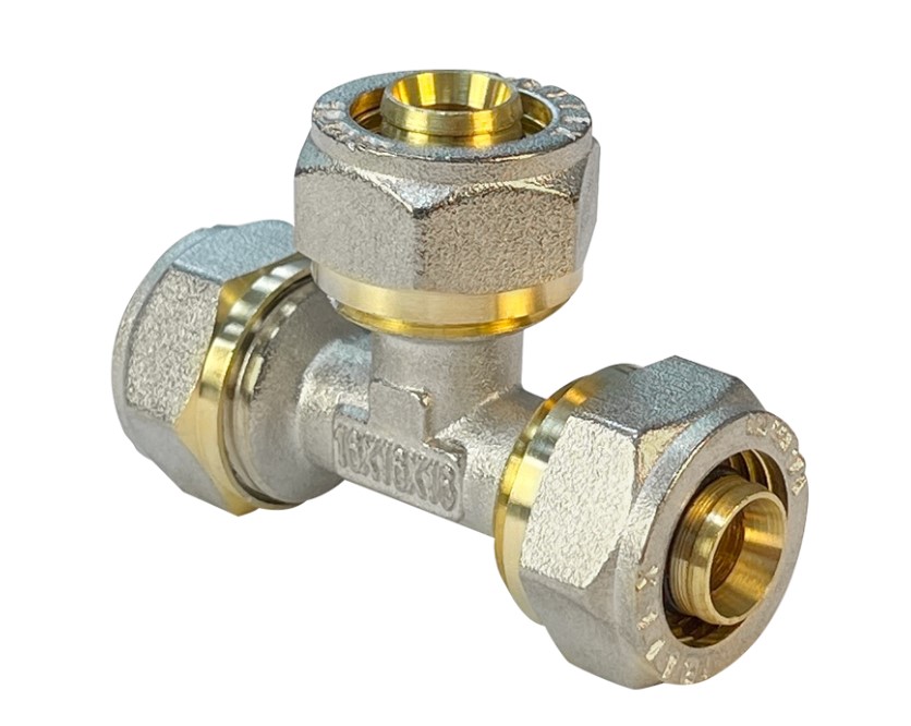 Тройник обжимной переходной 20х20х16