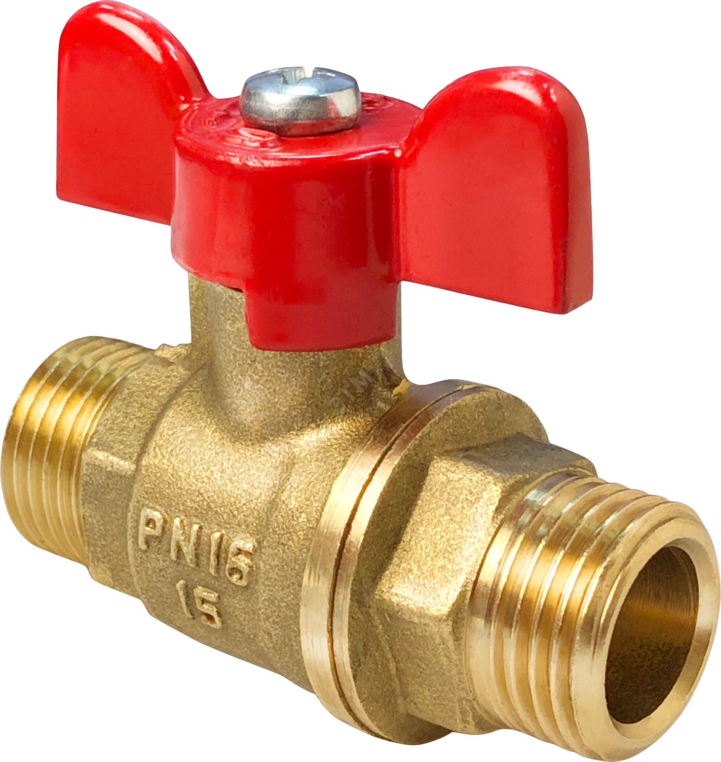 Изображение товара Кран шаровой 11Б27фт1М 3/4' НН ручка бабочка (шт)