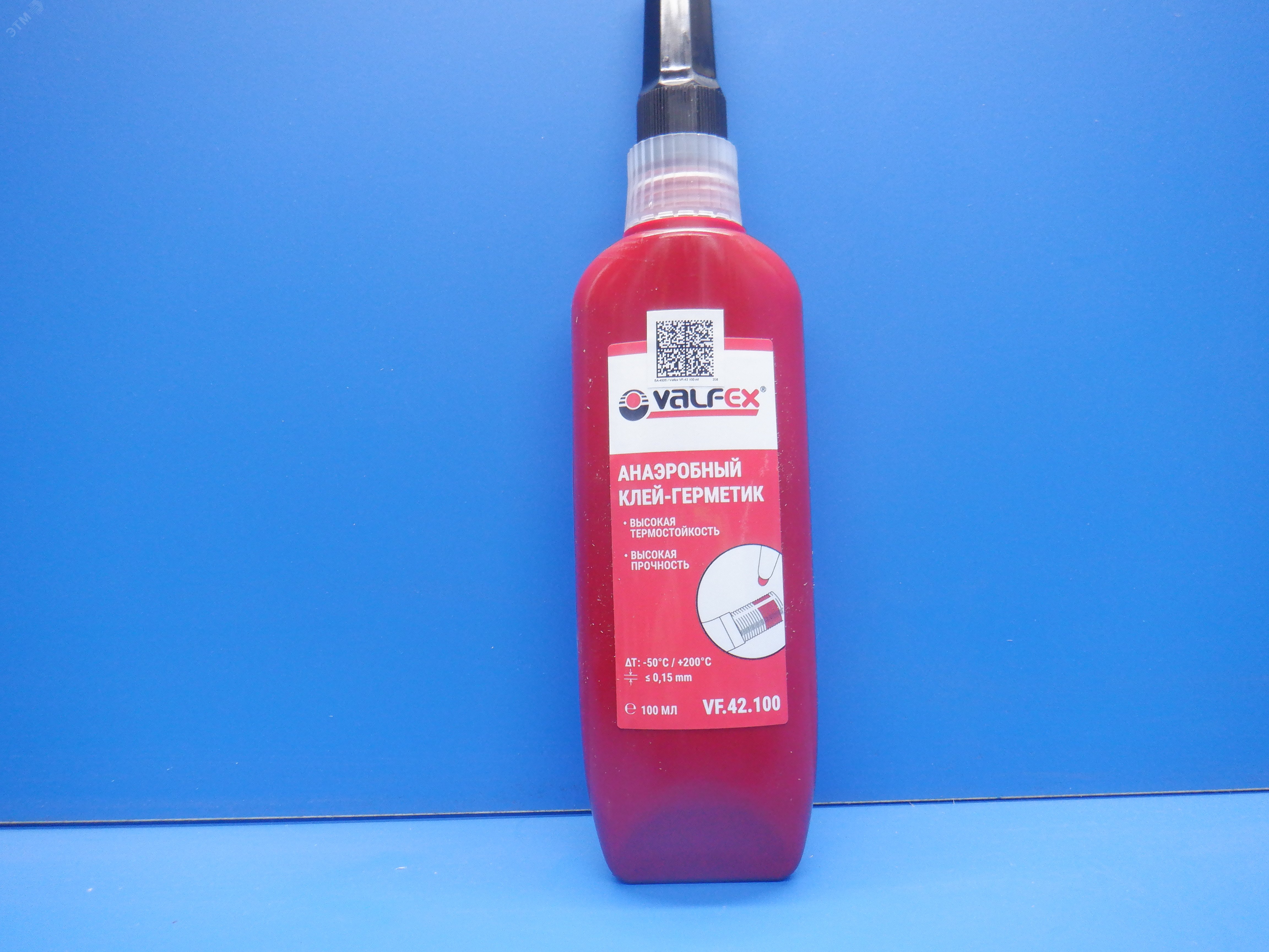 Изображение товара клей-герметик анаэробный КРАСНЫЙ тюбик (100 мл.) (демонтаж с нагревом) (96/12) (шт)